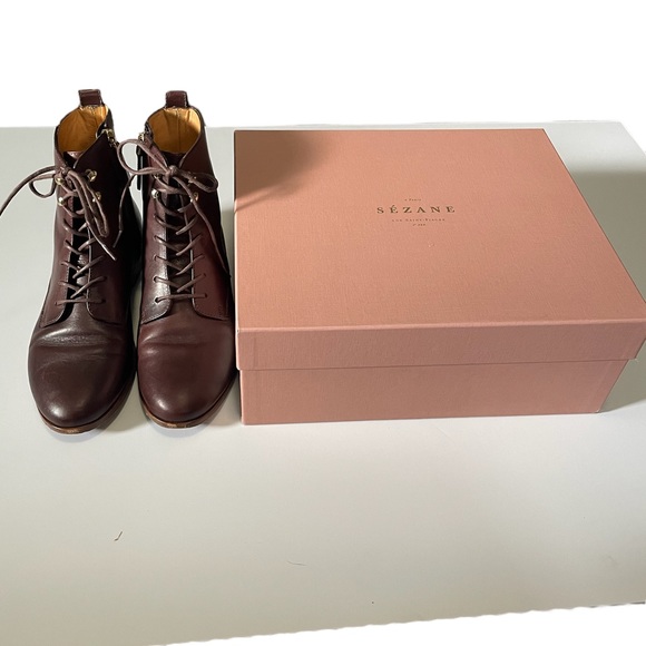 SEZANE Eugenie Leather Boots - Picture 16 of 16